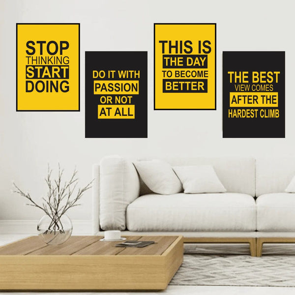 Set of 4 Motivational Frames