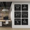 MOTIVATIONAL FRAMED QUOTES BUNDLE BLACK VARIANT